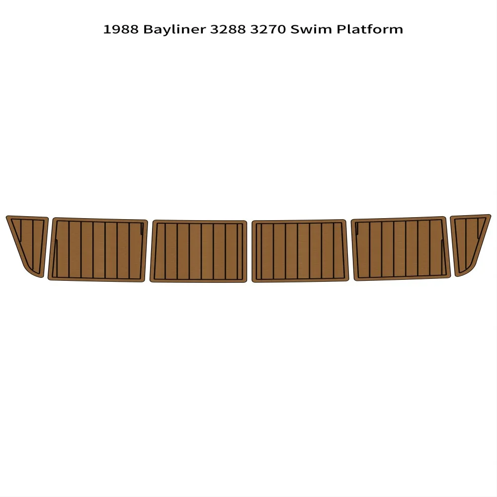 Barca Eva Faux Teak Decking Floor Compatibile Con 1988 Bayliner 3288 3270 Swim Platform Step Boat Eva Foam Teak Deck Floor Pad