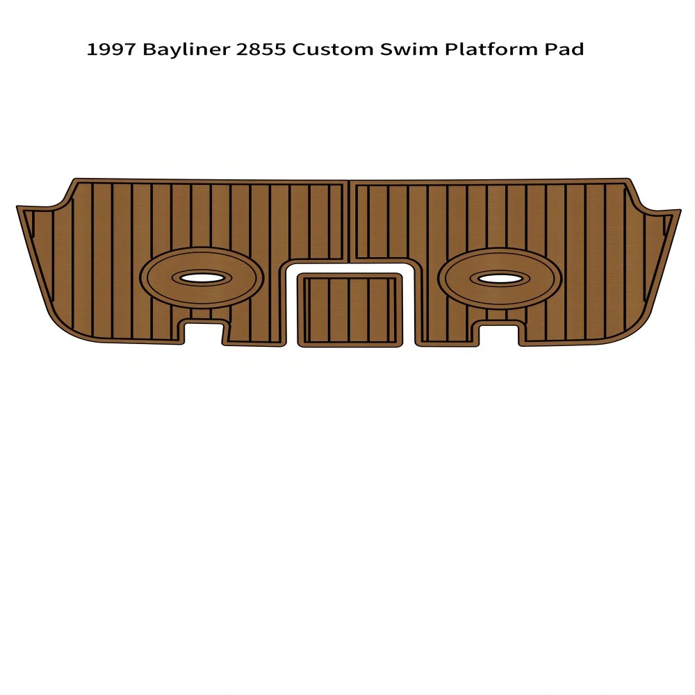 1997 Bayliner 2855 Custom Swim Platform Boat Eva Foam Teak Deck Floor Pad Mat