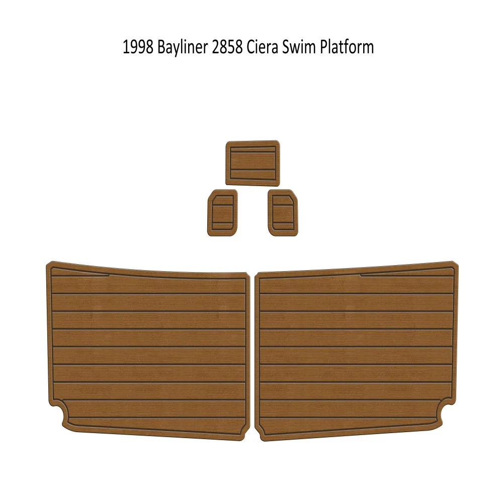 1998 Bayliner 2858 Ciera Swim Platform Boat Eva Foam Teak Deck Floor Pad Mat