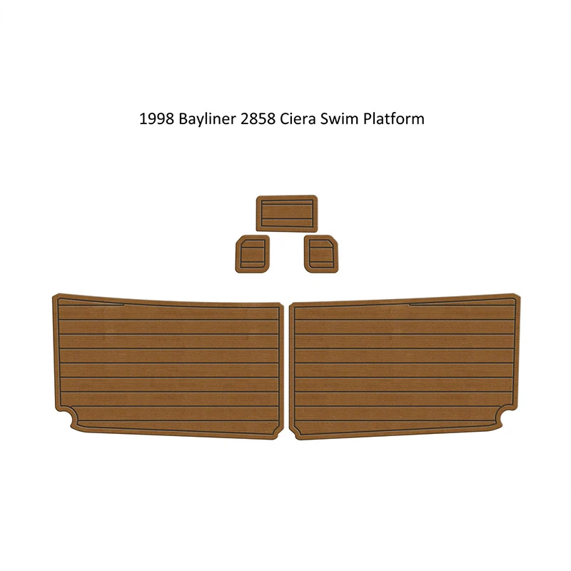 1998 Bayliner 2858 Ciera Swim Platform Boat Eva Foam Teak Deck Floor Pad Mat