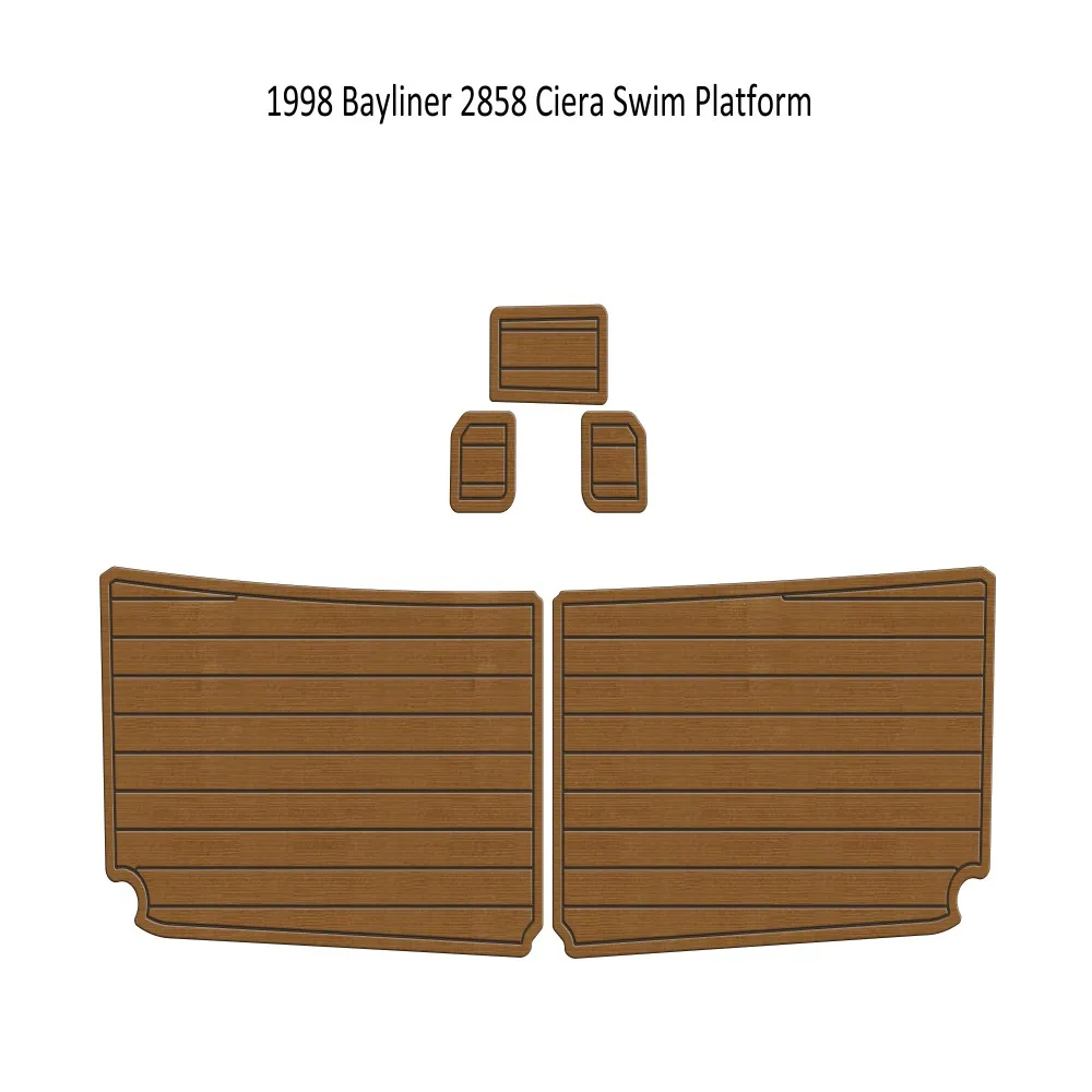 1998 Bayliner 2858 Ciera Swim Platform Boat Eva Foam Teak Deck Floor Pad Mat Backing Adesivo Seadek Gatorstep Style Floor