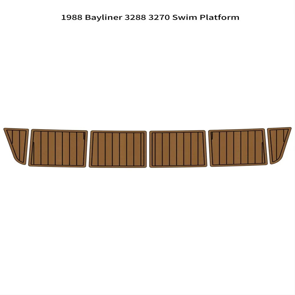 1988 Bayliner 3288 3270 Swim Platform Step Boat Eva Foam Teak Deck Floor Pad Mat