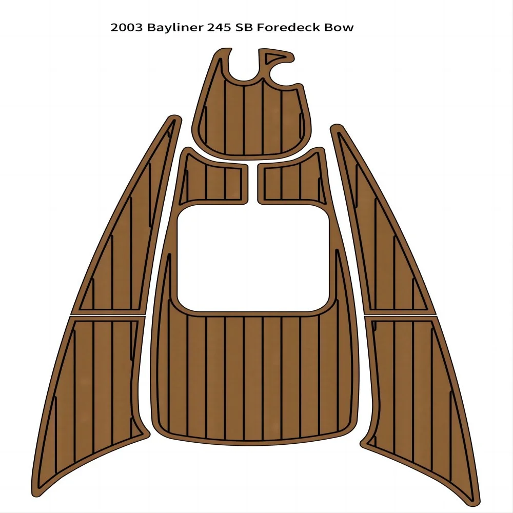 Algasan Boat Eva Faux Teak Decking Floor Compatibile Con 2003 Bayliner 245 Sb Foredeck Bow Pad Boat Eva Foam Faux Teak Deck Pad