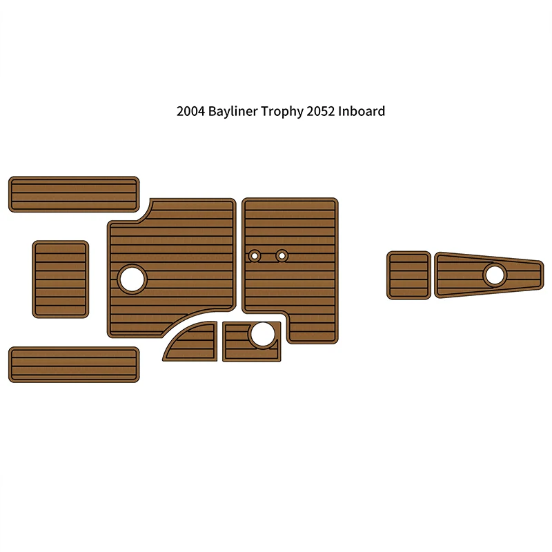 2004 Bayliner Trophy 2052 Inboard Boat Eva Foam Faux Teak Deck Floor Pad Mat