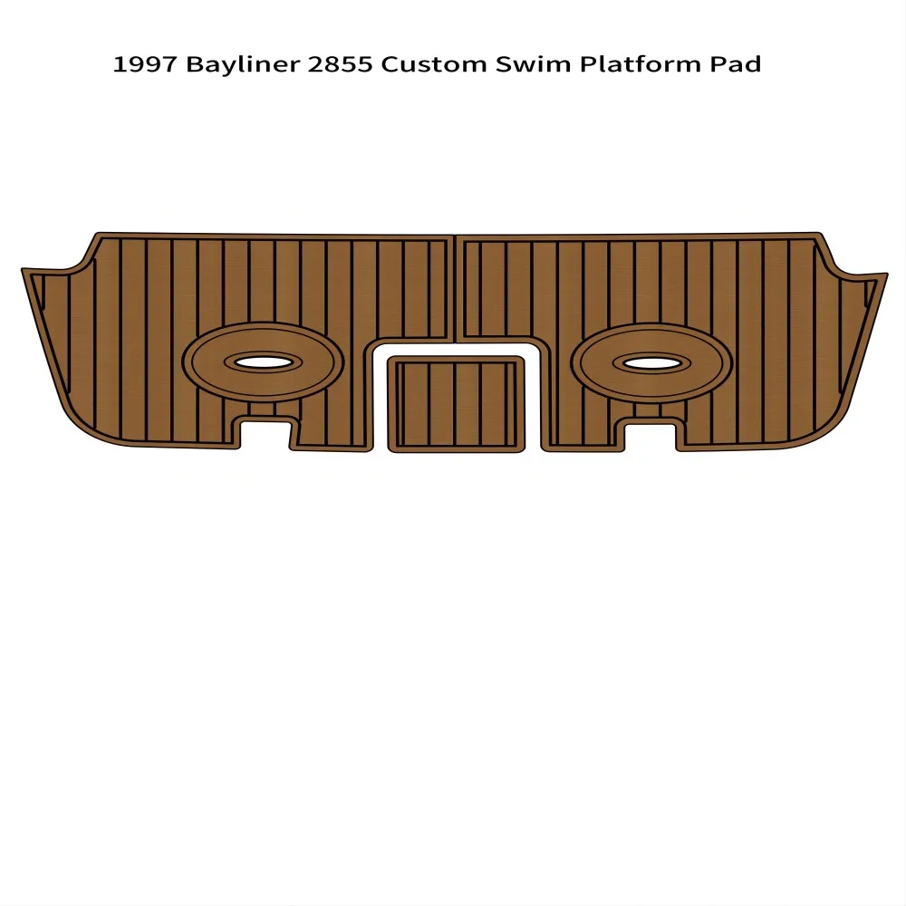 1997 Bayliner 2855 Custom Swim Platform Boat Eva Foam Teak Deck Floor Pad Mat