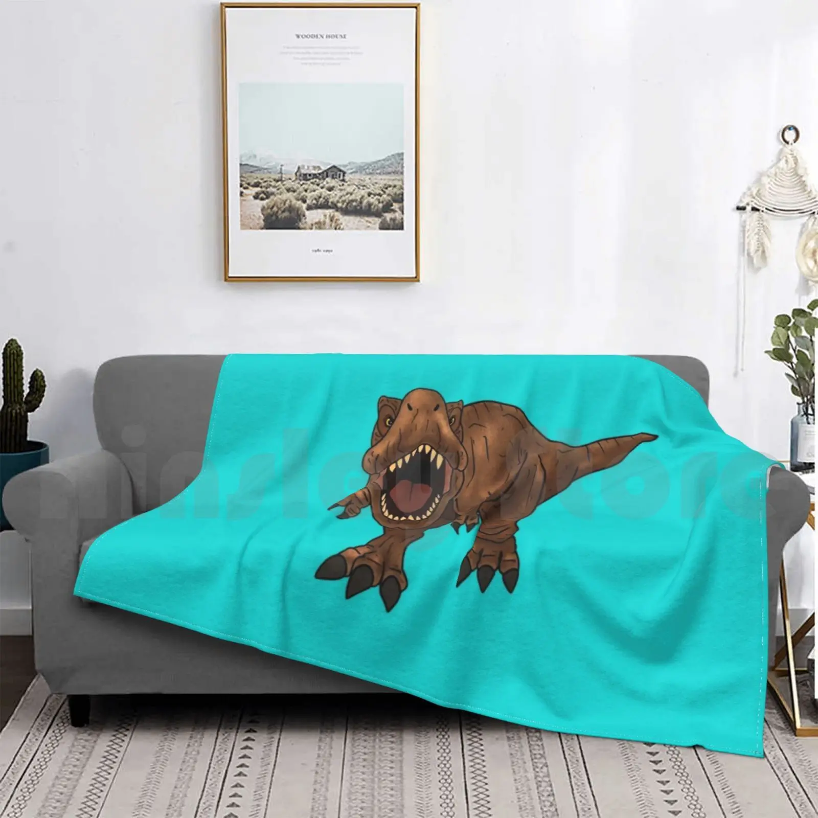 Ruggente Rex Coperta Moda Personalizzata T Rex Dinosauro Tyrannosaurus Tyrannosaurus Rex Rexy Trex Camp Cretaceo