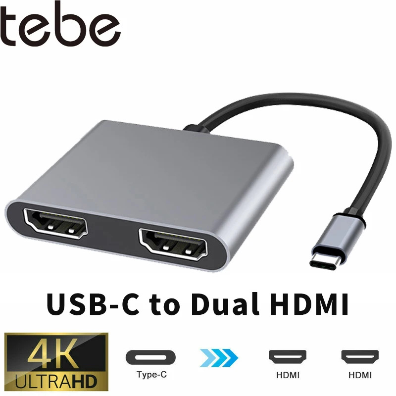 Adattatore Hub Usb C Tebe Tipo-C A 4K Hdmi-Supporto Docking Station Vga Compatibile Mst Per Macbook Hp Hub Multi-Port Usb-C