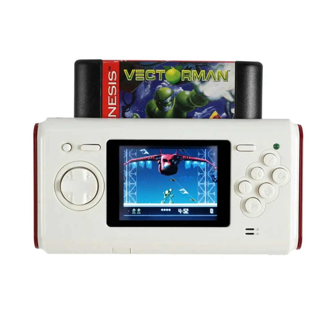 Md Compatibile 16Bit Pocket Md Megadrive Mini Console Di Gioco Bianca