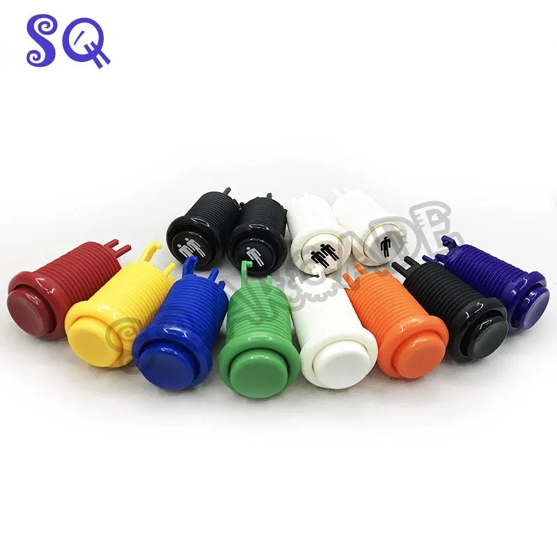1 Pz Happ Arcade Pulsanti 28Mm Mouting Pulsante Durevole Multicade Mame Per Jamma Cabinet Gioco Interruttore Lungo Multicolore