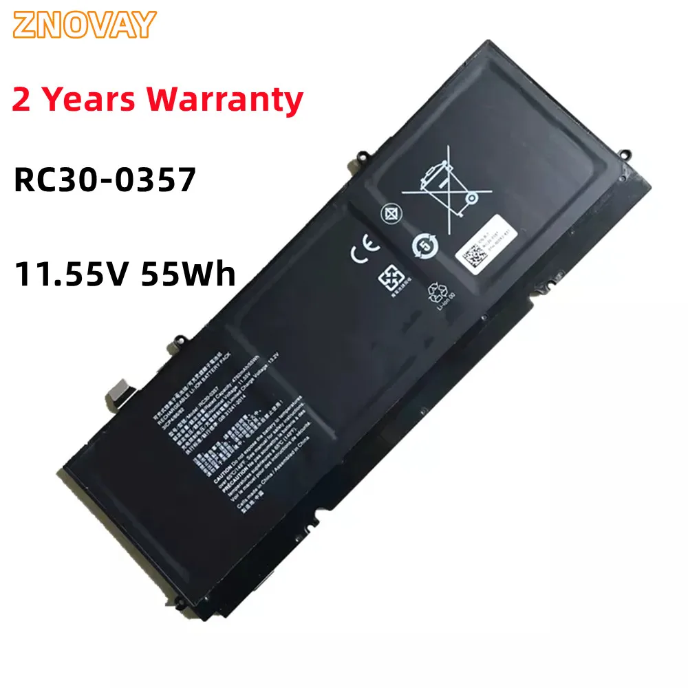 Znovay Nuova Batteria Per Laptop 11.55V 55Wh 4762Mah Rc30-0357 Per Razer Book 13 Fhd 13 Uhd Touch 2020 Modelli Rz09-0357