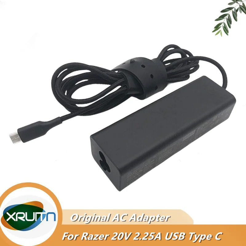 Adattatore Ca Originale Rc30-016803 20V 2.25A 45W Type-C Rc30-01680300 Rc30-01680301 Usb-C Per Caricabatterie Per Laptop Razer