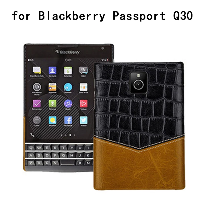 Crocodile Funda Per Blackberry Q30 Custodia In Vera Pelle Per Blackberry Passport Carcasa Luxury Handmade Coque Capa