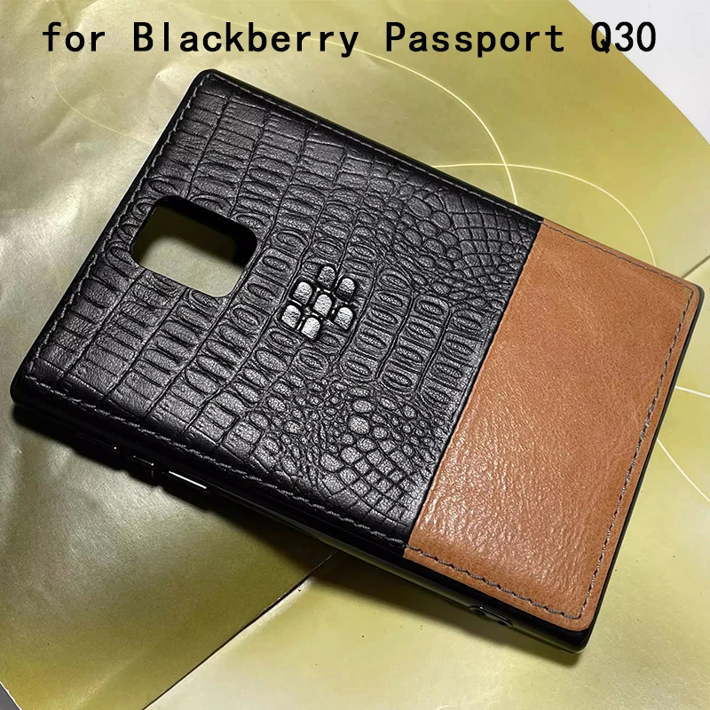 Custodia Alla Moda Per Blackberry Passport Carcasa Telefono Posteriore In Vera Pelle Funda Per Blackberry Q30 Fundas Coque Capa