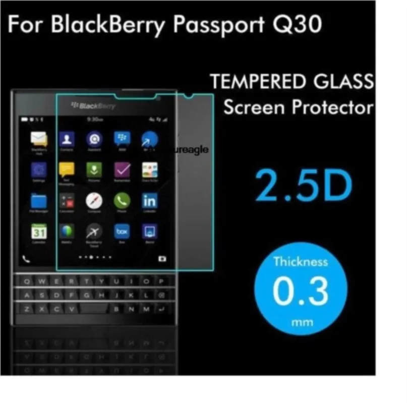 Per Blackberry Passport Pellicola Protettiva In Vetro Temperato 9H Protezione Per Schermo Lcd Antideflagrante Per Blackberry Q30