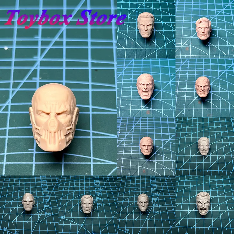 Multi Stili 1/12 Scala Punisher Marvel Movie Villain Figure Testa Non Verniciata Sculpt Per 6 Pollici Mafex Ml Mezco Corpo Soldato Maschio