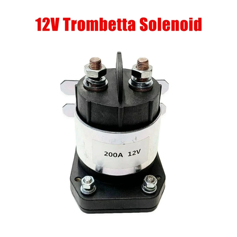 12V Solenoide 4 Parti Terminali 200 Amp Per Trombetta 114-1211-010, 114-1211-020 Per Vari Avviatori