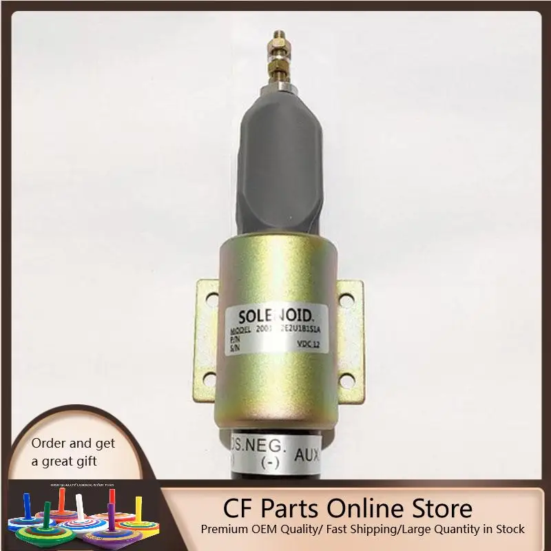 Solenoide Di Arresto Per Jlg 3740053 12V Con 2 Terminali Acceleratore Di Sollevamento Trombetta