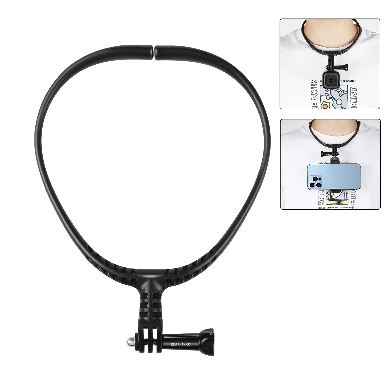 Puluz Lazy Staffa Collo Regolabile Per Gopro Hero11 10 9 8 Black Hero11 Mini 7 6 5 4 3 2 1 Action Cam Accessori