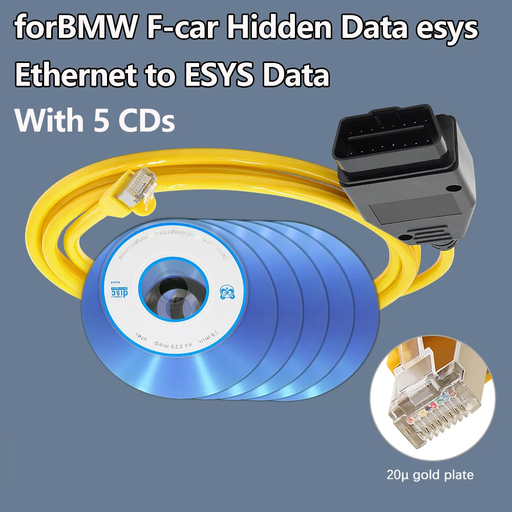 Esys Enet Cable Forbmw Serie F Dati Nascosti Refresh Ecu Coding Interface Esys Forbmw Car Ecu Coding Hidas Esys Enet Cable