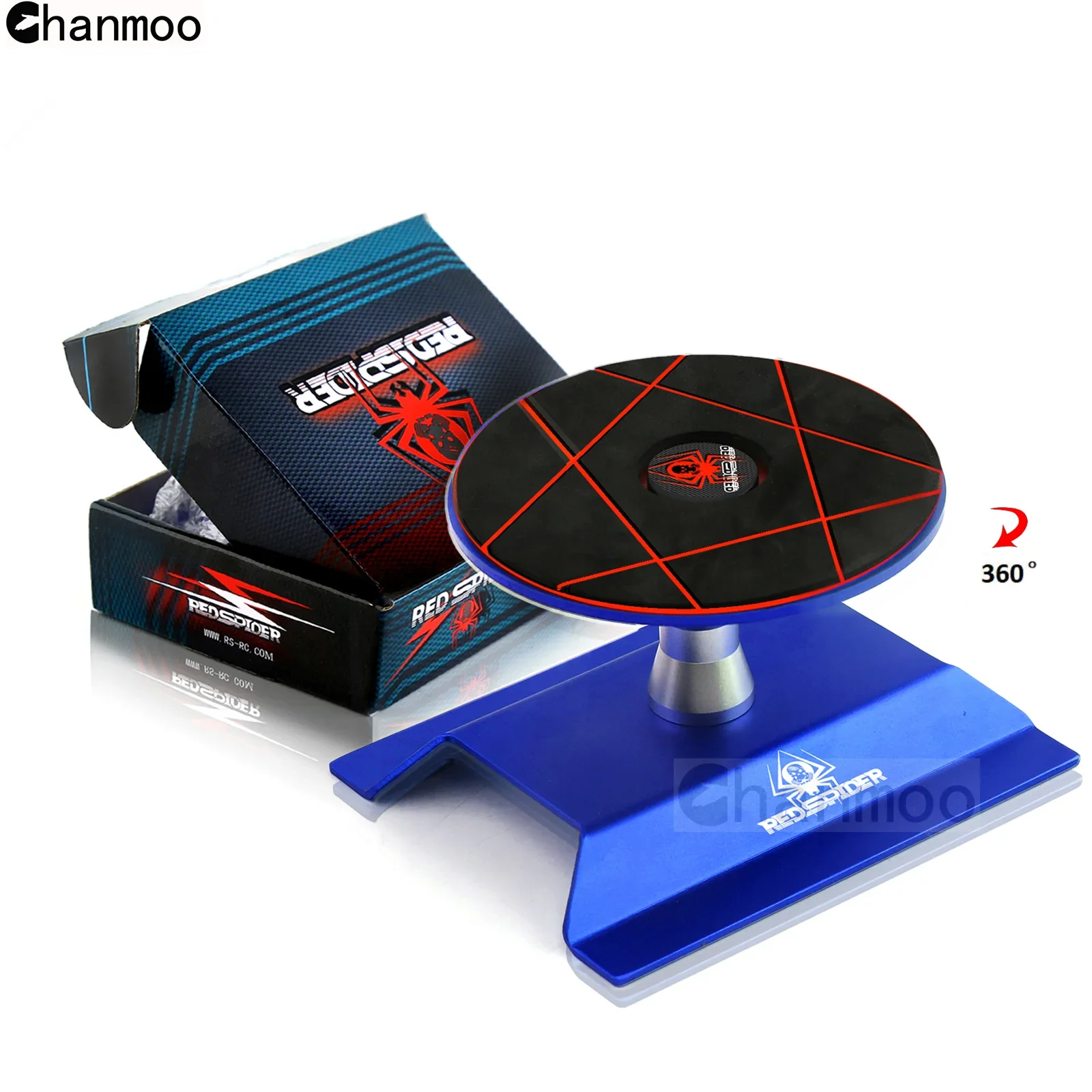 Chanmoo Rc Cars Work Stand 360 ° Ruota La Piattaforma Di Montaggio Della Stazione Di Riparazione Per 1/8 1/10 Crawler Traxxas Trx4 Scx10 Tamiya Hsp D9