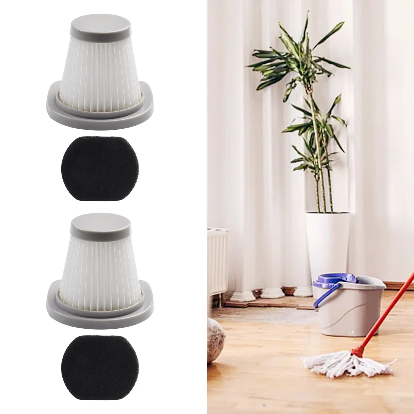 2 Pezzi Per Filtri Hoover Per Hoover Vsc02B16T-30 Robot Aspirapolvere 5*8.5*8.5Cm Accessori Per Aspirapolvere Per Uso Domestico