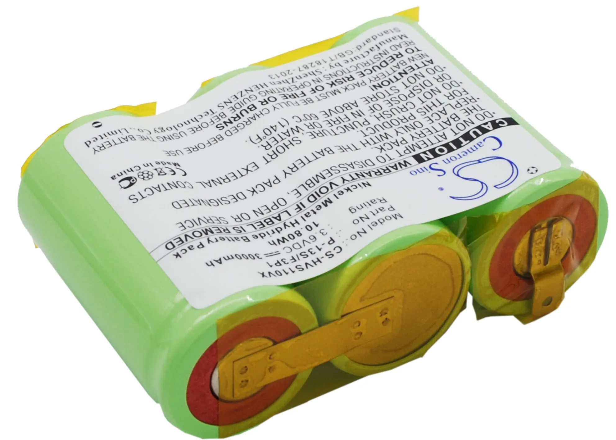 Batteria Sottovuoto 3000Mah Per Hoover P-13S/F3P1 Disston Egs1A1 Egs1A4 Egs6 S1105 S1117-981 S1117-900 59139115 H-59139115 300 S1103