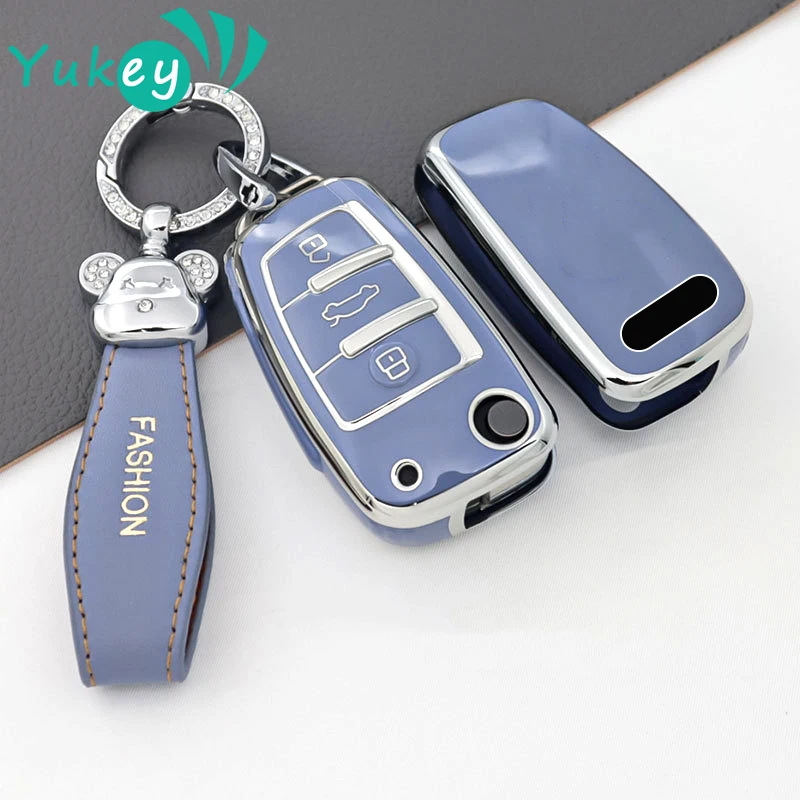 Custodia Protettiva Per Chiave Auto In Tpu Per Audi Audi A3 A4 A5 C5 C6 8L 8P B6 B7 B8 C6 Rs3 Q3 Q7 Tt 8L 8V S3 Accessori Per Custodia Protettiva