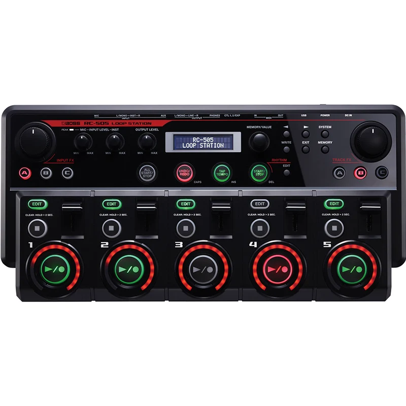 Boss Rc-505 Pedale Selettore Di Linea, Selettore Di Linea E Pacchetto Router Di Ingresso/Uscita Con Picks, Panno Per Lucidatura E Avvolgitore Di Strin