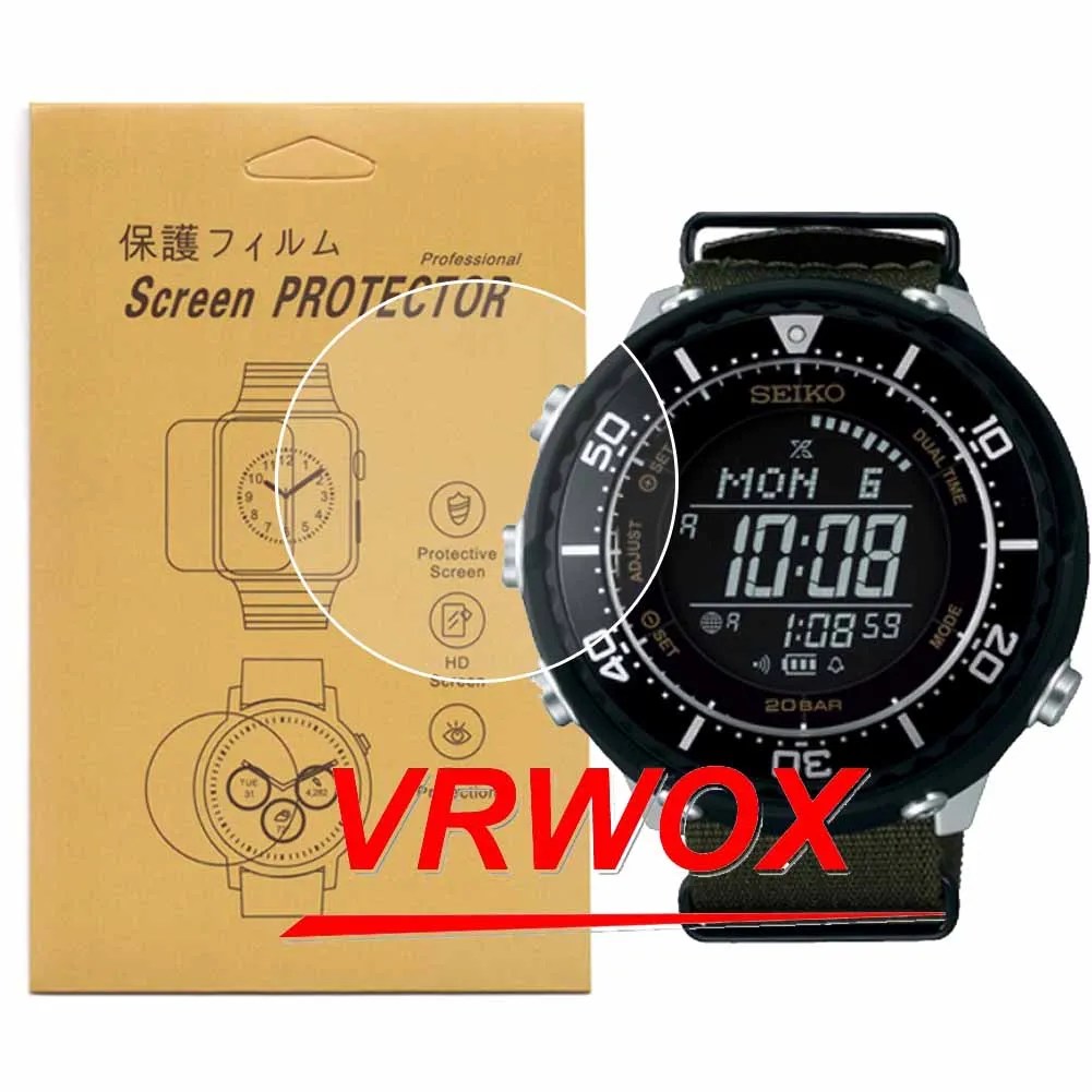 3 Pz Per Seiko Sbep001 Sbep003 Sbep005 Sbep007 Sbep009 Au1040 Au1043 Srp759 Snkl23 Sbdn013 Tpu Nano Pellicola Proteggi Schermo