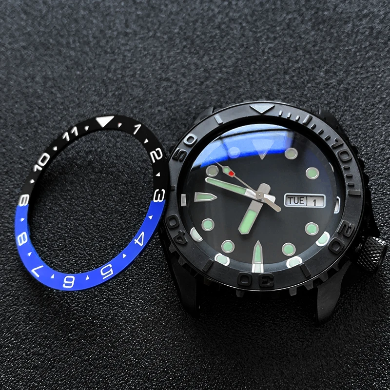 Inserto Per Lunetta Piatta In Ceramica 38*31.5Mm Mod Per Seiko Brand Skx007 Skx011 Sub Sostituzione Delle Parti Dell'Orologio