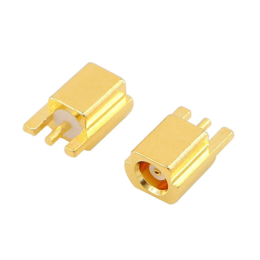 Connettore Di Mcx Rf Della Saldatura Del Circuito Del Pwb Del Treppiede Della Base Dell'Antenna Mcx-Kef Piatto Femminile Del Lavandino Della Toppa Di 