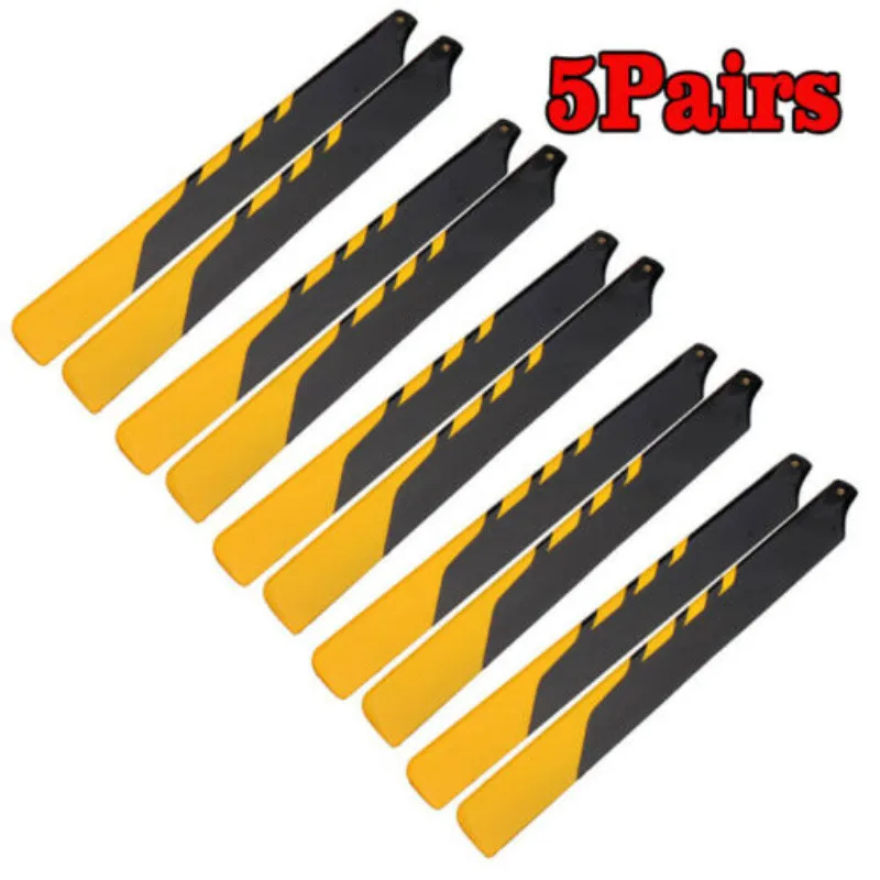 5 Paia Rc 450 Rc Elicottero In Fibra Di Vetro 325Mm Lama Principale Per Allineare Elicottero Trex Rc