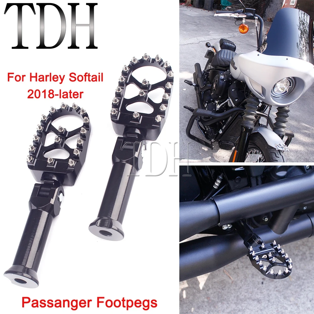 Per Harley Softail Mx Passeggero Pedana Poggiapiedi Per Softail Slim Deluxe Breakout Fat Boy Street Bob Low Rider Deluxe 18-Up
