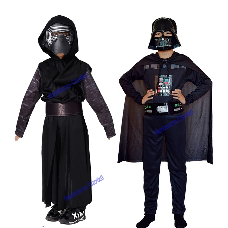 2022 Ragazzi Deluxe Star The Force Awakes Kylo Ren Classic Cosplay Abbigliamento Bambini Halloween Movie Jedi Warrior Costume Cosplay