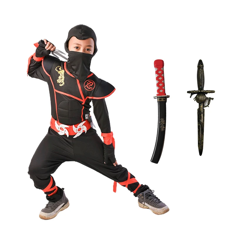 Kids Deluxe Ninja Costume Giapponese Ninja Cosplay Anime Costume Per Ninja Puntelli Regali Di Compleanno Costumi Per Feste