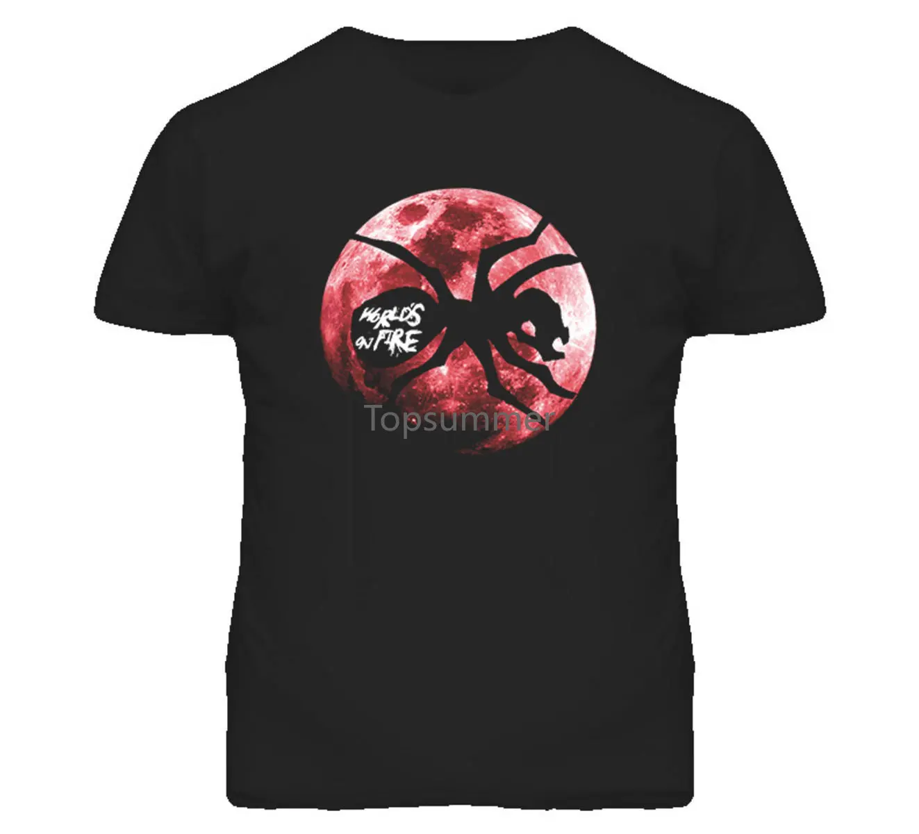 The Prodigy Worlds On Fire T Shirt Manica Corta Plus Size Sconto Hot New Top T-Shirt