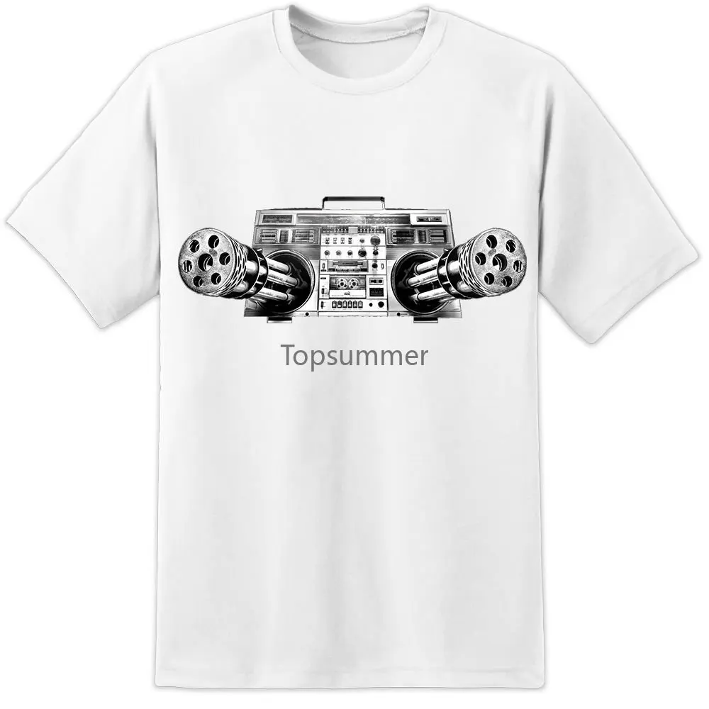 2019 Vendita Calda Moda Estate Stile Stereo Morte Retrò Prodigy Stile Banksy T Shirt Stampa Di Alta Qualità Festival Rave Tee Shirt