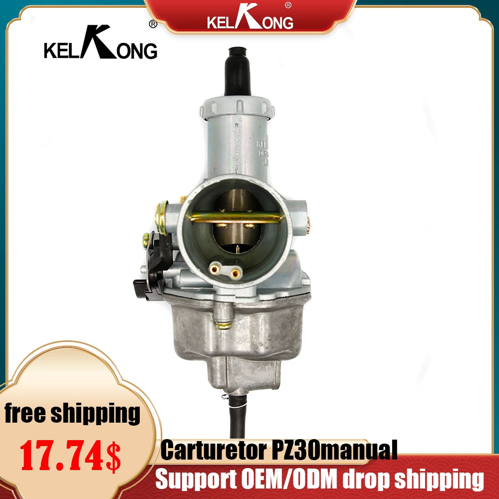Carburatore Kelkong 30Mm Pz30 Per Honda Cb Cg 150Cc 175Cc 200Cc 250Cc Dirt Bike Atv Quad Moto