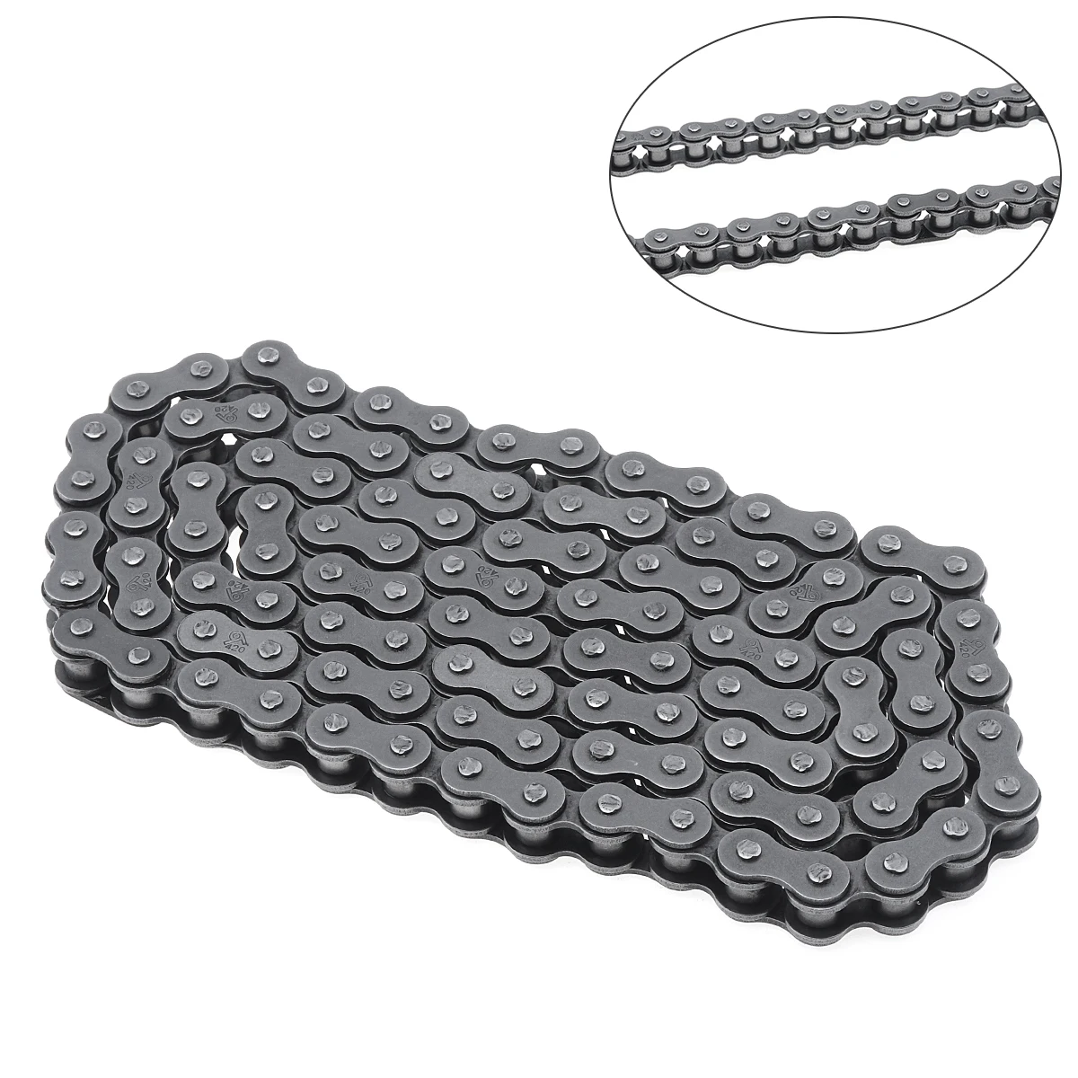 420 Catena Master Link 108 Catena Di Trasmissione In Lega Di Acciaio Roller Chain Connector Link Per 50-250Cc Atv Quad Pit Dirt Bike Moto