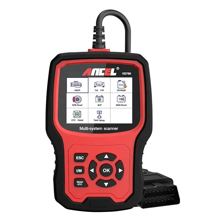 Ancel Vd700 Auto Diagnosi Sistema Completo Scanner Obd2 Per Vag Abs Epb Dpf Srs Tpms Ripristino Dell'Olio Scanner Diagnostico Automobilistico Per Auto