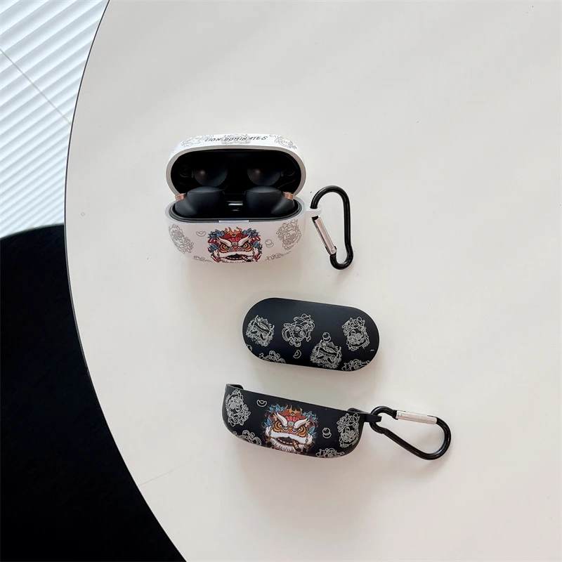 Cartoon Lion Crystal Stickers Custodia Per Auricolari Per Sony Wf-1000Xm4 Custodia Protettiva Per Auricolare Bluetooth Wireless Per Sony Wf-1000Xm4