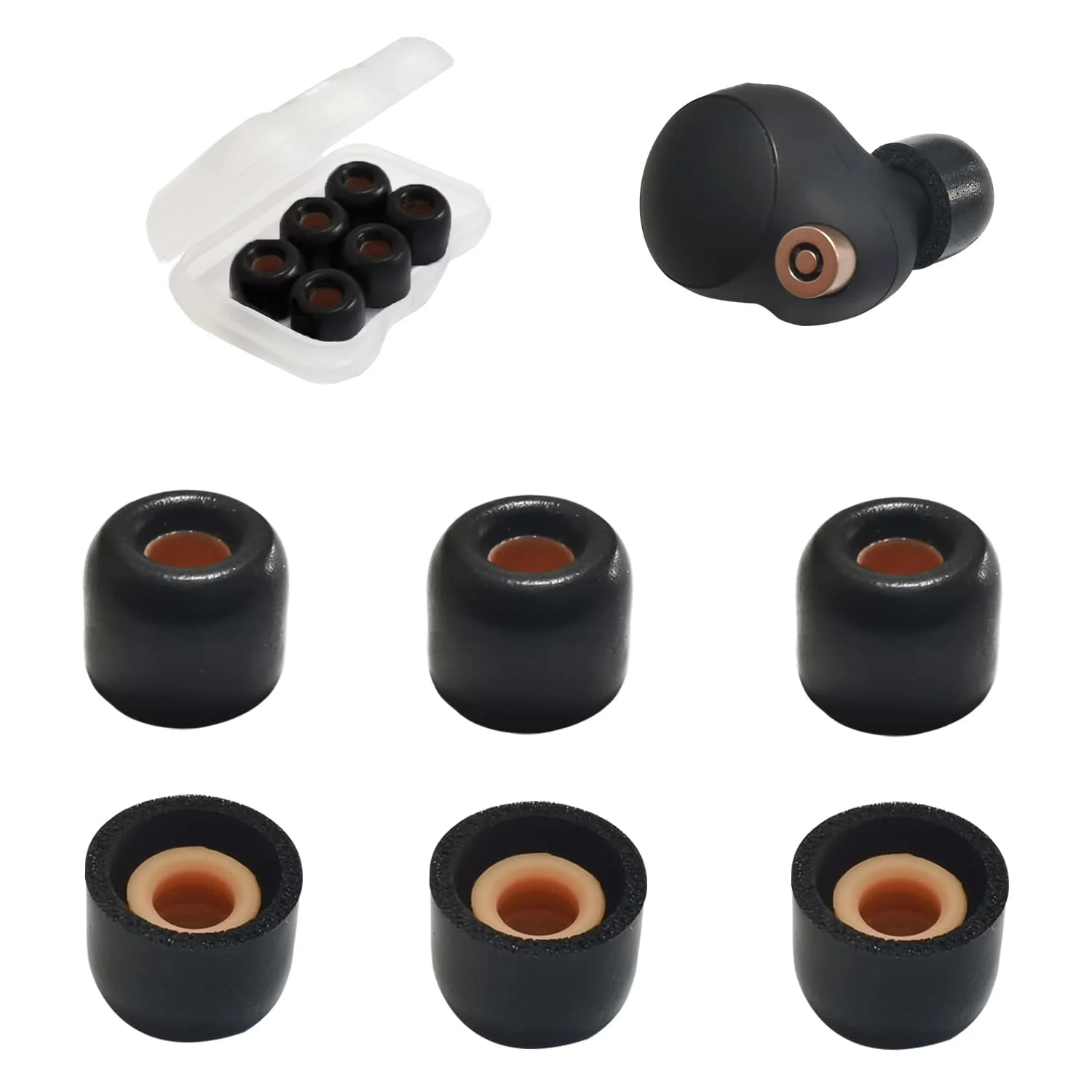 Auricolari In Memory Foam Auricolari Auricolari Con Custodia Per Sony Wf-1000Xm4 In-Ear Covers Auricolari Antiscivolo Suggerimenti Accessori Per Auric