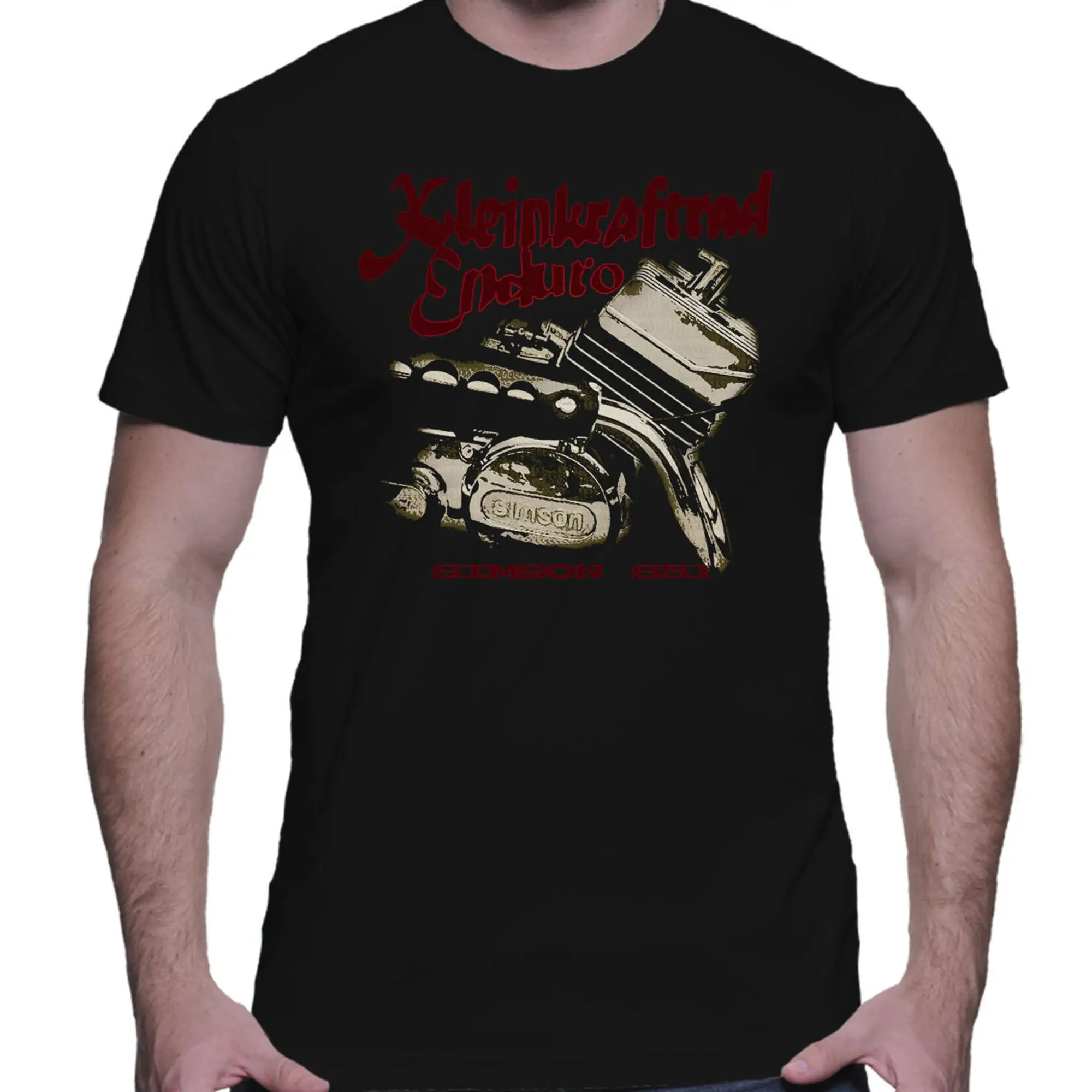 Simson T Shirt Ifa Ciclomotore S51 Enduro Ddr Moto Classiche Maniche Lunghe O Corte