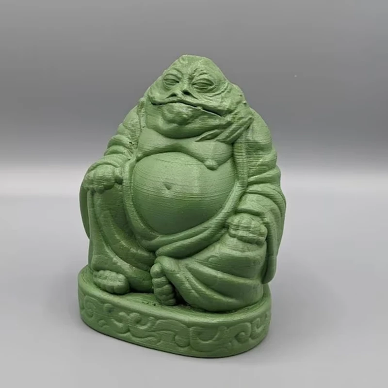 1Pc Stampato In 3D Jabba Buddha Statue - Jabba Buddha Figure Room Decor Espositore Da Tavolo Ornamento