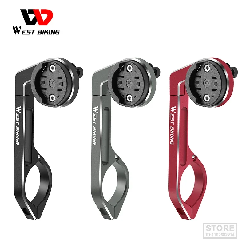 West Biking Bicycle Computer Light Dual Mount Garmin Xoss Bryton Gopro Adapter Manubrio In Lega Di Alluminio Tachimetro Supporto Gps