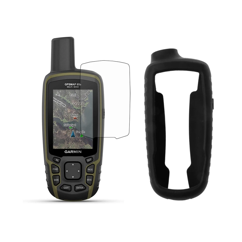 Proteggi Custodia In Silicone + Pellicola Salvaschermo Lcd Per Garmin Gpsmap 64St 64Sc 64S X 64S 65Sr 65S 62Sc 62St 62 62S Escursionismo Accessori Gps