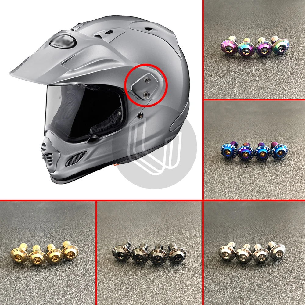 Per Arai Cross3 Tx3 X4 Casco Da Rally Brim Fissaggio Parasole Accessori Per Casco A Vite In Lega Di Titanio