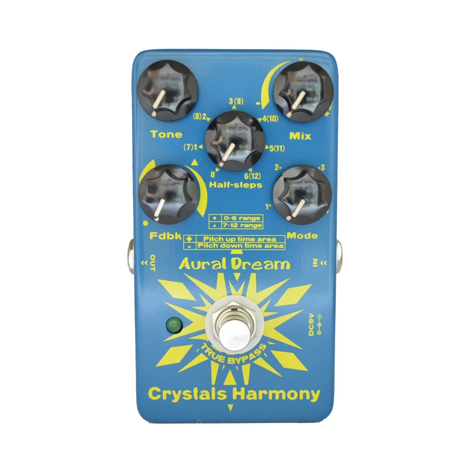 Aural Dream Crystals Harmony Guitar Pedal Utilizza 4 Delay Harmony E Brocche 24 Simetones Per Creare 96 Effetti Di Cristallo Con Perline