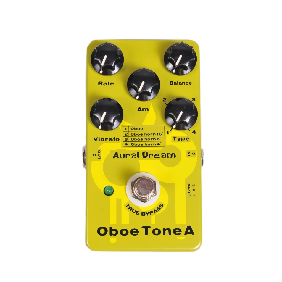 Aural Dream Oboe Tone Synth Guitar Pedal Ha 4 Tipi Utilizzando Pitchshift,Octave,Harmony,Vibrato,Tremolo, Effetti Rotanti E D'Organo