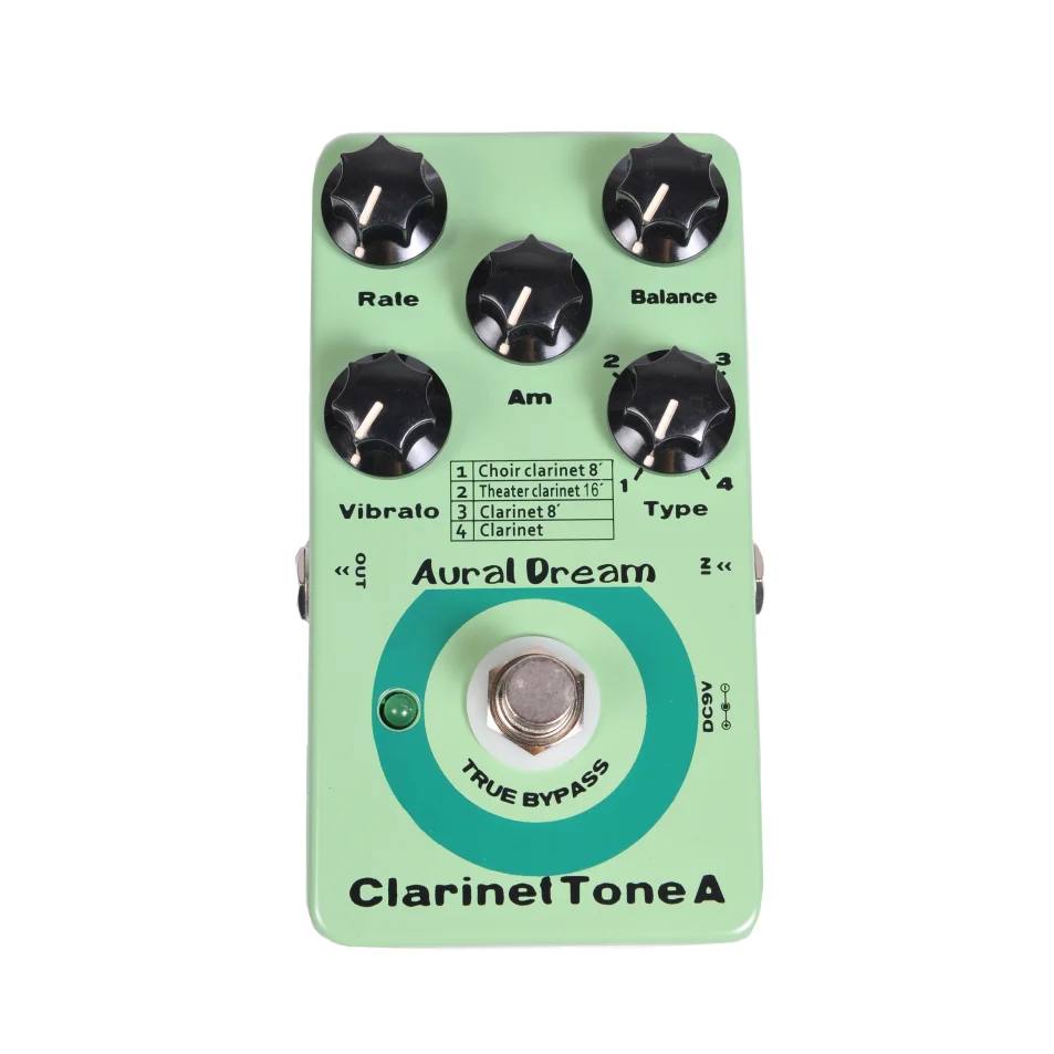 Aural Dream Clarinetto Synth Guitar Pedal Ha 4 Tipi Utilizzando Pitchshift,Octave,Harmony,Vibrato,Tremolo, Effetti Rotanti E D'Organo